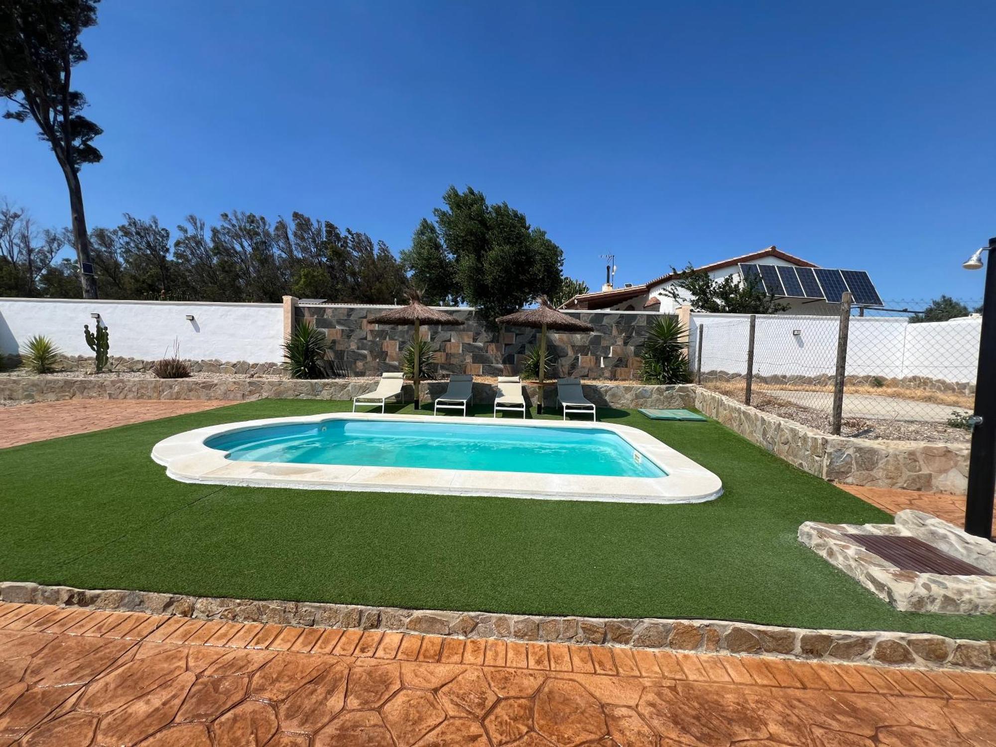 Bambu - Casa Rural En Vejer Con Piscina Privada เวเฮร์ เด ลา ฟรอนเตรา ภายนอก รูปภาพ